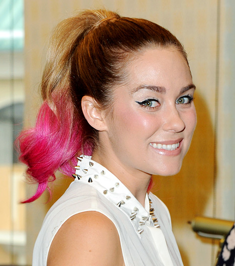 lauren-conrad-pink-tipped-ponytail-beauty-and-the-beat-blog
